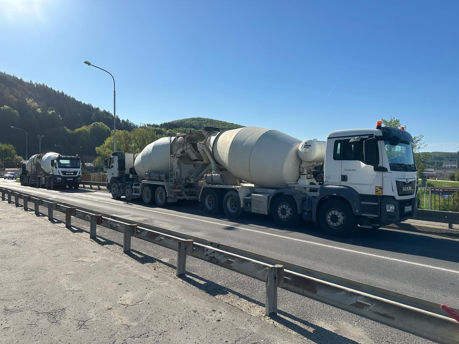 Concrete construction site